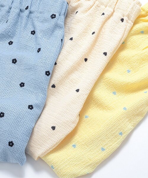 apres les cours（アプレレクール）の「ぽこぽこフレアレギンスパンツ_ジュニア対応（その他パンツ・キッズ・イエロー/サックスブルー/アイボリー・110/100/90/80/140/130/120）」の6枚目の写真