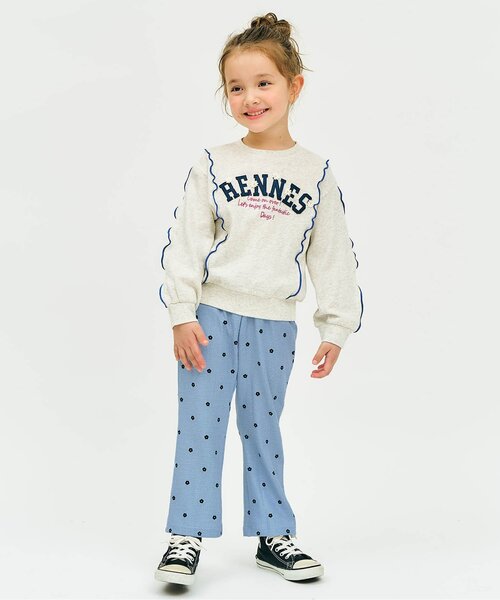 apres les cours（アプレレクール）の「ぽこぽこフレアレギンスパンツ_ジュニア対応（その他パンツ・キッズ・イエロー/サックスブルー/アイボリー・110/100/90/80/140/130/120）」の7枚目の写真