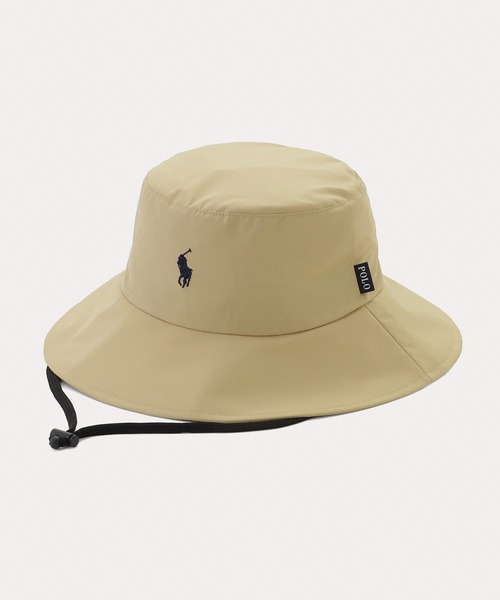 POLO RALPH LAUREN（ポロ ラルフ ローレン）の「遮光100％ 撥水 軽量 パラソルハット ポロポニー刺繍（ハット・レディース・ブラック/パープル/ベージュ/ネイビー・FREE）」の17枚目の写真