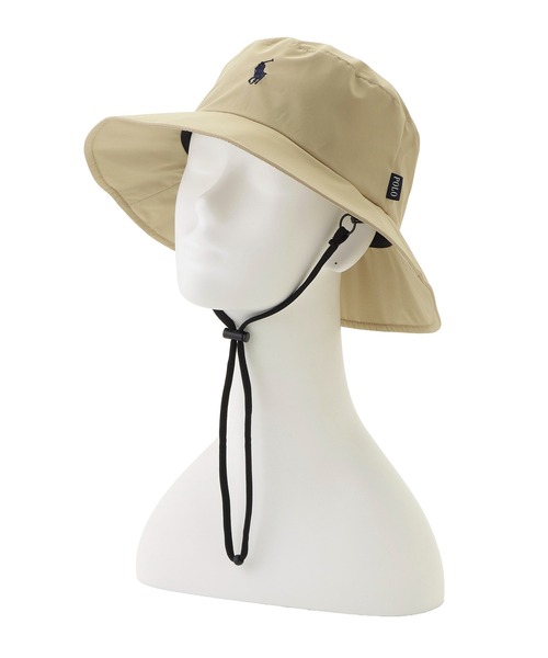 POLO RALPH LAUREN（ポロ ラルフ ローレン）の「遮光100％ 撥水 軽量 パラソルハット ポロポニー刺繍（ハット・レディース・ブラック/パープル/ベージュ/ネイビー・FREE）」の20枚目の写真