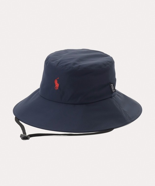 POLO RALPH LAUREN（ポロ ラルフ ローレン）の「遮光100％ 撥水 軽量 パラソルハット ポロポニー刺繍（ハット・レディース・ブラック/パープル/ベージュ/ネイビー・FREE）」の21枚目の写真