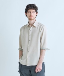MEN'S BIGI | ブッチャー七分袖シャツ＜ストレッチ/イージーケア/吸汗性/通気性＞(シャツ/ブラウス)