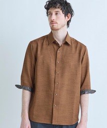 MEN'S BIGI | ブッチャー七分袖シャツ＜ストレッチ/イージーケア/吸汗性/通気性＞(シャツ/ブラウス)