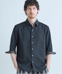 MEN'S BIGI（メンズビギ）の「ブッチャー七分袖シャツ<ストレッチ イージーケア 吸汗性 通気性>（シャツ/ブラウス）」