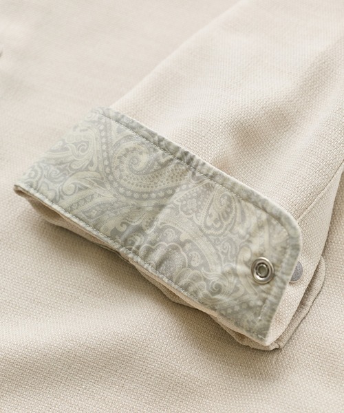 MEN'S BIGI（メンズビギ）の「ブッチャー七分袖シャツ＜ストレッチ/イージーケア/吸汗性/通気性＞（シャツ/ブラウス・メンズ・ブラウン/ブラック/ベージュ・04/03/02/01）」の16枚目の写真