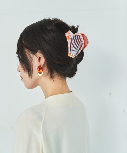 THEATRE PRODUCTS(シアタープロダクツ)の「ヘアクリップ SHELL(バレッタ/ヘアクリップ・レディース・ブラウン/アイボリー・FREE)」の9枚目の写真