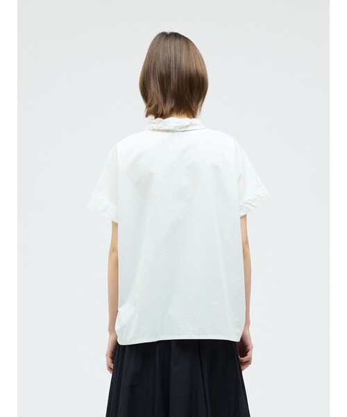 mizuiroind（ミズイロインド）の「mizuiro ind ワッシャーカラーワイドシャツ（シャツ/ブラウス・レディース・ブラック/ネイビー/グレー/オフホワイト/グレー系その他2・FREE）」の14枚目の写真