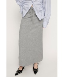 RELAXY KNIT LONG SK リラクシィーニットロングスカート 春服