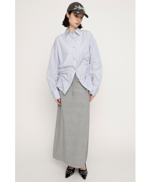 SLY(スライ)の「RELAXY KNIT LONG SK リラクシィーニットロングスカート 春服(スカート・レディース・ブラック系その他2/レッド系その他/杢グレー・FREE)」の6枚目の写真