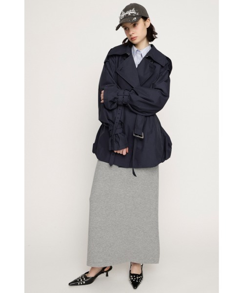 SLY(スライ)の「RELAXY KNIT LONG SK リラクシィーニットロングスカート 春服(スカート・レディース・ブラック系その他2/レッド系その他/杢グレー・FREE)」の9枚目の写真