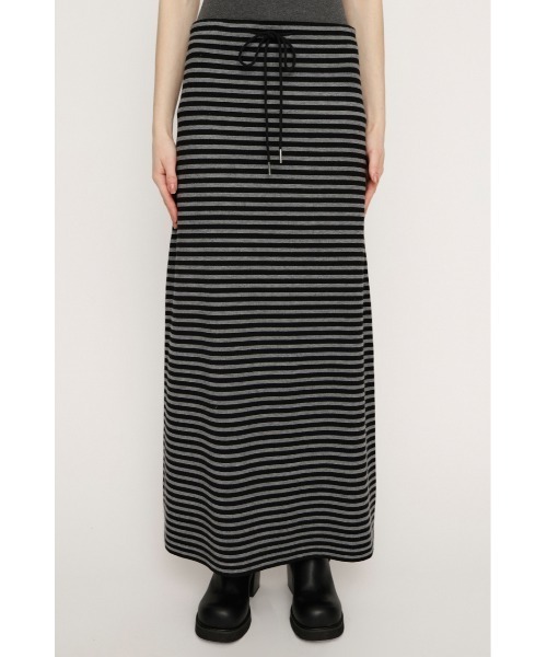 RELAXY KNIT LONG SK リラクシィーニットロングスカート 春服