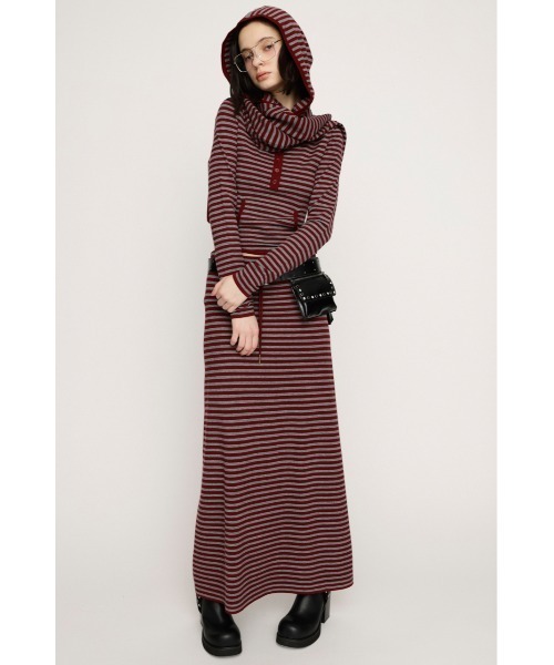 SLY(スライ)の「RELAXY KNIT LONG SK リラクシィーニットロングスカート 春服(スカート・レディース・ブラック系その他2/レッド系その他/杢グレー・FREE)」の11枚目の写真
