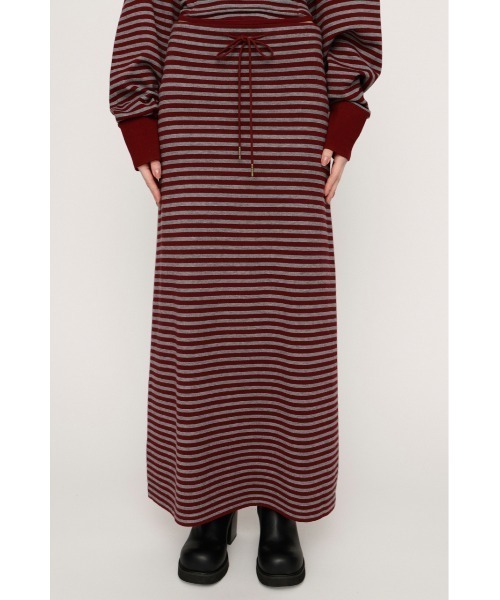 SLY(スライ)の「RELAXY KNIT LONG SK リラクシィーニットロングスカート 春服(スカート・レディース・ブラック系その他2/レッド系その他/杢グレー・FREE)」の12枚目の写真