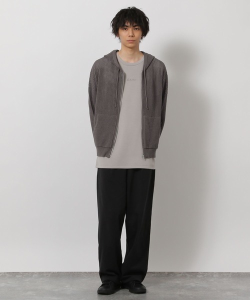 LAKOLE（ラコレ）の「ニットメッシュZIPパーカー / 654120（パーカー・メンズ・グレー/セージグリーン/ブラック・MEDIUM/LARGE）」の19枚目の写真