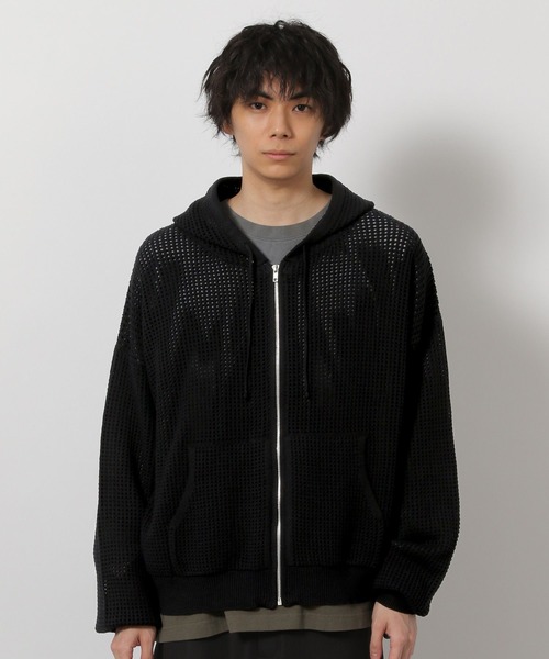 セール】ニットメッシュZIPパーカー / 654120（パーカー）｜LAKOLE