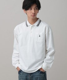 ALAND | 【UNISEX】ALAND/Aロゴカノコポロロングスリーブ(ポロシャツ)