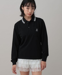 ALAND | 【UNISEX】ALAND/Aロゴカノコポロロングスリーブ(ポロシャツ)