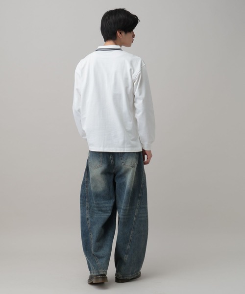 ALAND(エーランド)の「【UNISEX】ALAND/Aロゴカノコポロロングスリーブ(ポロシャツ・レディース・ブラック/ホワイト・SMALL/LARGE)」の10枚目の写真