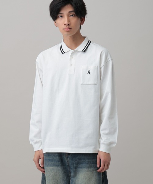 ALAND(エーランド)の「【UNISEX】ALAND/Aロゴカノコポロロングスリーブ(ポロシャツ・レディース・ブラック/ホワイト・SMALL/LARGE)」の12枚目の写真