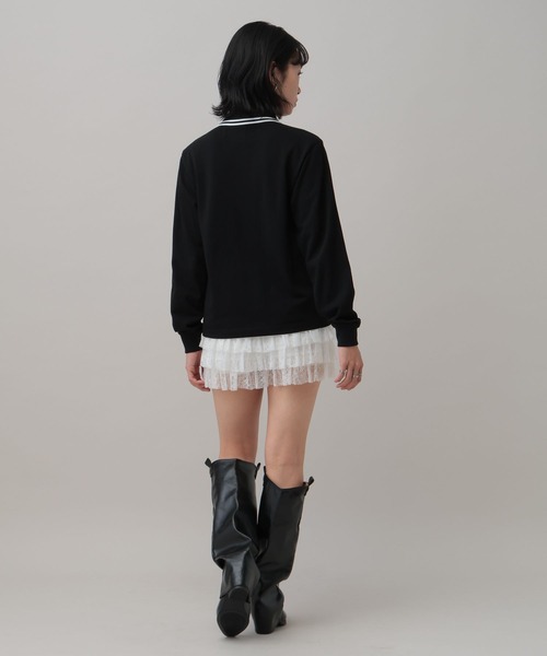 ALAND(エーランド)の「【UNISEX】ALAND/Aロゴカノコポロロングスリーブ(ポロシャツ・レディース・ブラック/ホワイト・SMALL/LARGE)」の16枚目の写真