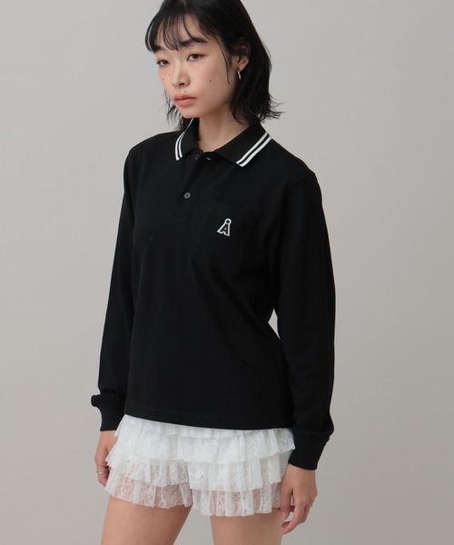ALAND(エーランド)の「【UNISEX】ALAND/Aロゴカノコポロロングスリーブ(ポロシャツ・レディース・ブラック/ホワイト・SMALL/LARGE)」の18枚目の写真