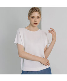 Boat Neck Drop Shoulder Half Sleeve Knitwear (6colors)