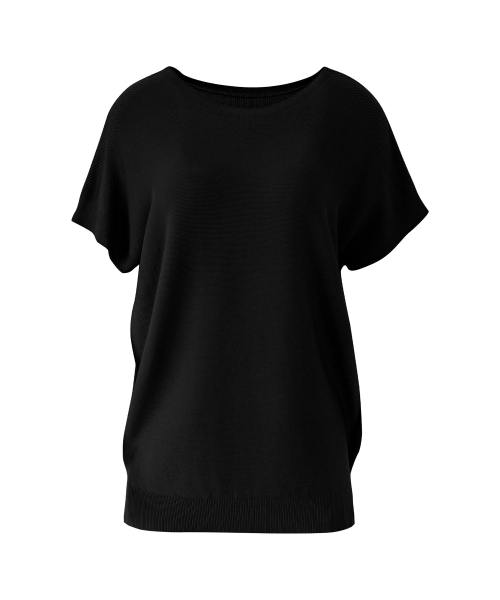 VASCARA(バスカラ)の「Boat Neck Drop Shoulder Half Sleeve Knitwear (6colors)(Tシャツ/カットソー・レディース・ホワイト/コーラルピンク/ライトイエロー/ベージュ/ブラック/カーキ・FREE)」の11枚目の写真