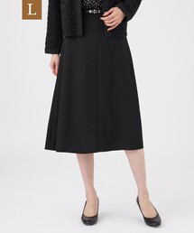 【L】【美シリーズ・セットアップ対応・ウォッシャブル】バックサテンジョーゼットスカート