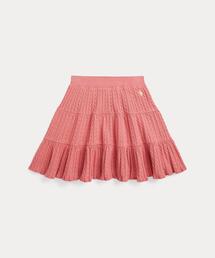 POLO RALPH LAUREN CHILDRENSWEAR（ポロ ラルフ ローレン チルドレンズウェア）の「ミニケーブル ティアード コットン スカート（スカート）」