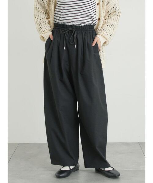 Samansa Mos2(サマンサ モスモス)の「イージーカーブスラックス(その他パンツ・レディース・グレー/ブラック/ライトベージュ・L/M)」の2枚目の写真