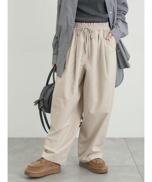 Samansa Mos2(サマンサ モスモス)の「イージーカーブスラックス(その他パンツ・レディース・グレー/ブラック/ライトベージュ・L/M)」の4枚目の写真