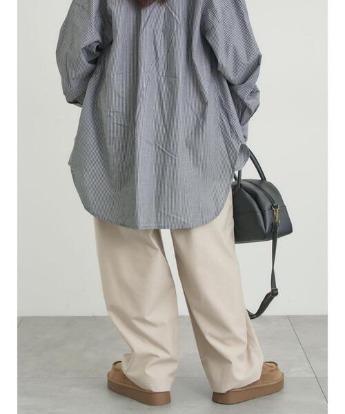 Samansa Mos2(サマンサ モスモス)の「イージーカーブスラックス(その他パンツ・レディース・グレー/ブラック/ライトベージュ・L/M)」の6枚目の写真