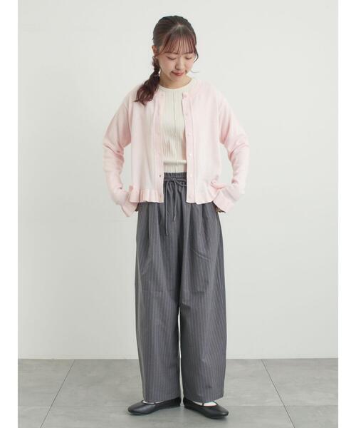 Samansa Mos2(サマンサ モスモス)の「イージーカーブスラックス(その他パンツ・レディース・グレー/ブラック/ライトベージュ・L/M)」の17枚目の写真