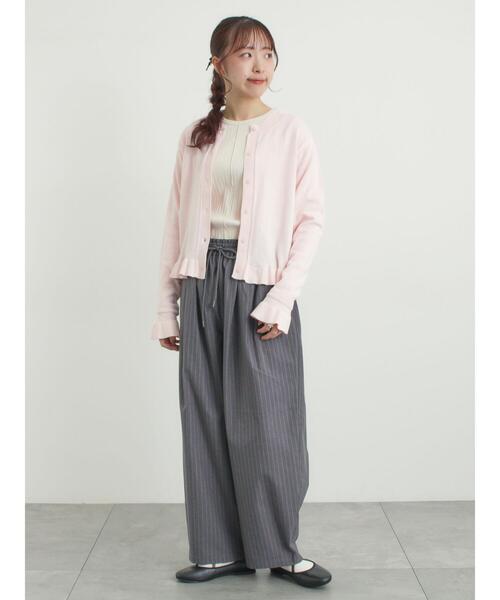 Samansa Mos2(サマンサ モスモス)の「イージーカーブスラックス(その他パンツ・レディース・グレー/ブラック/ライトベージュ・L/M)」の18枚目の写真