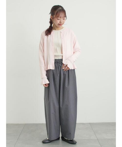 Samansa Mos2(サマンサ モスモス)の「イージーカーブスラックス(その他パンツ・レディース・グレー/ブラック/ライトベージュ・L/M)」の19枚目の写真