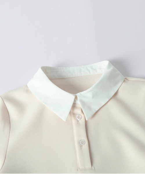 AMELY(エミリー)の「ダブルフリル ペプラムトップス(スウェット・レディース・グレー/ベージュ/ブラック/グレー系その他/ブラック系その他/ベージュ系その他・フリー)」の14枚目の写真