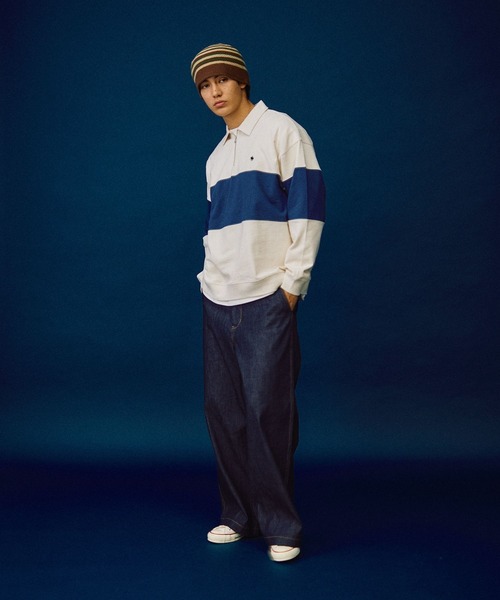 POLO BCS(ポロ ビーシーエス)の「【POLO British Country Spirit】ハーフジッププルオーバー(Tシャツ/カットソー・メンズ・アイボリー/グリーン/ネイビー・LARGE/MEDIUM)」の9枚目の写真