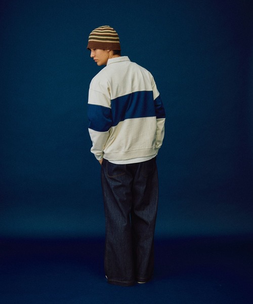POLO BCS(ポロ ビーシーエス)の「【POLO British Country Spirit】ハーフジッププルオーバー(Tシャツ/カットソー・メンズ・アイボリー/グリーン/ネイビー・LARGE/MEDIUM)」の11枚目の写真