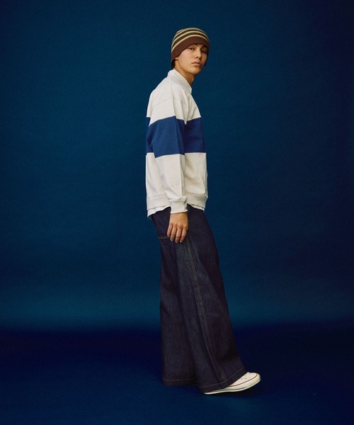 POLO BCS(ポロ ビーシーエス)の「【POLO British Country Spirit】ハーフジッププルオーバー(Tシャツ/カットソー・メンズ・アイボリー/グリーン/ネイビー・LARGE/MEDIUM)」の12枚目の写真