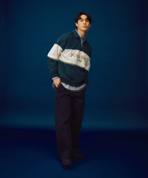 POLO BCS(ポロ ビーシーエス)の「【POLO British Country Spirit】ハーフジッププルオーバー(Tシャツ/カットソー・メンズ・アイボリー/グリーン/ネイビー・LARGE/MEDIUM)」の20枚目の写真