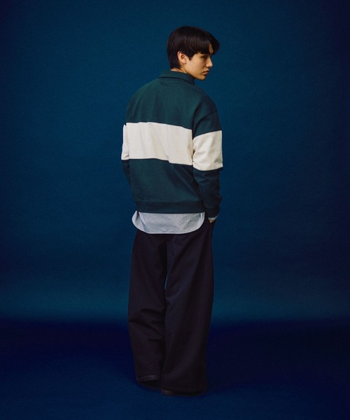 POLO BCS(ポロ ビーシーエス)の「【POLO British Country Spirit】ハーフジッププルオーバー(Tシャツ/カットソー・メンズ・アイボリー/グリーン/ネイビー・LARGE/MEDIUM)」の22枚目の写真