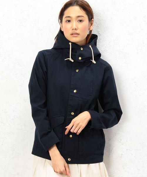 green label relaxing（グリーンレーベルリラクシング）の「CB C 2WAY デッキパーカー ◆（ブルゾン・レディース・ベージュ/ネイビー/イエロー・38/40）」の18枚目の写真