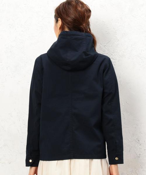 green label relaxing（グリーンレーベルリラクシング）の「CB C 2WAY デッキパーカー ◆（ブルゾン・レディース・ベージュ/ネイビー/イエロー・38/40）」の19枚目の写真