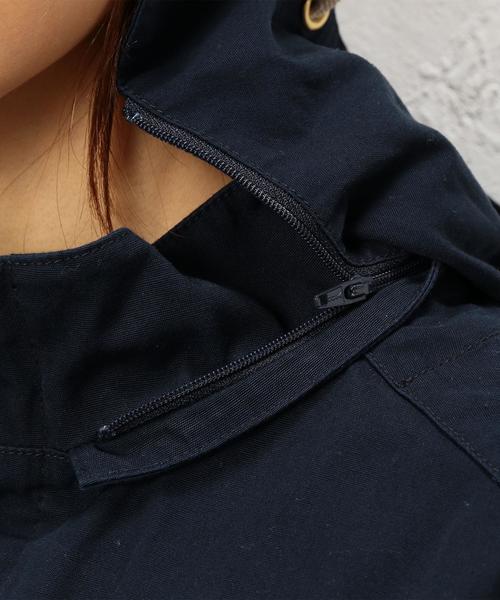 green label relaxing（グリーンレーベルリラクシング）の「CB C 2WAY デッキパーカー ◆（ブルゾン・レディース・ベージュ/ネイビー/イエロー・38/40）」の15枚目の写真