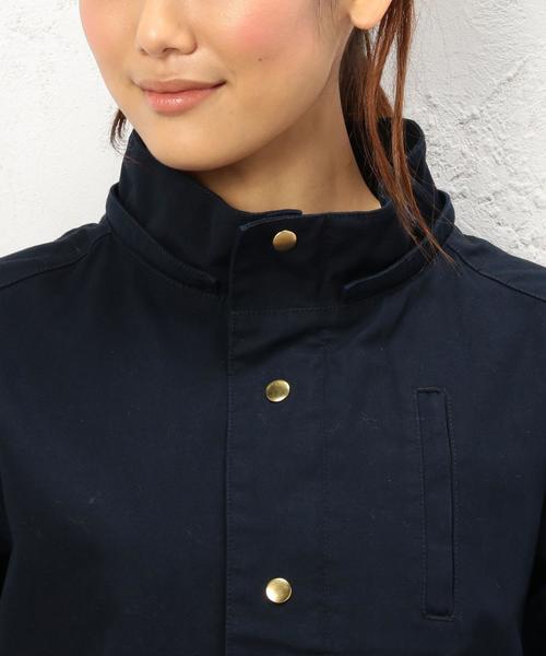 green label relaxing（グリーンレーベルリラクシング）の「CB C 2WAY デッキパーカー ◆（ブルゾン・レディース・ベージュ/ネイビー/イエロー・38/40）」の16枚目の写真