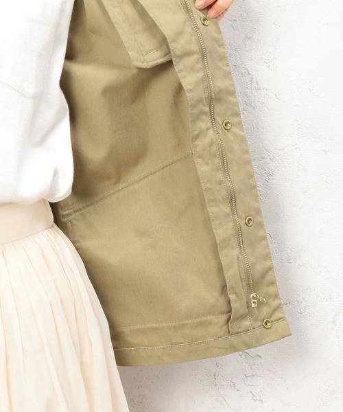 green label relaxing（グリーンレーベルリラクシング）の「CB C 2WAY デッキパーカー ◆（ブルゾン・レディース・ベージュ/ネイビー/イエロー・38/40）」の10枚目の写真