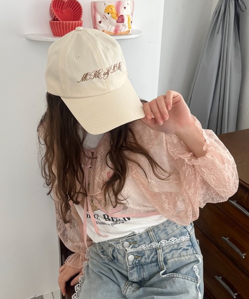 MORE self LOVE(モアセルフラブ)の「レースフリルカーディガン(カーディガン/ボレロ・レディース・ホワイト×ピンク/ピンク/オフホワイト・FREE)」の21枚目の写真