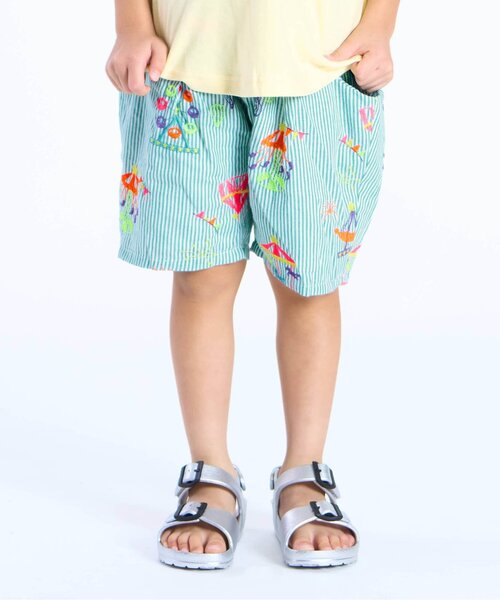 BIT'Z（ビッツ）の「遊園地刺繍パンツ（その他パンツ・キッズ・ブルー/オレンジ/ミント・120/110/100/95/90/80）」の2枚目の写真