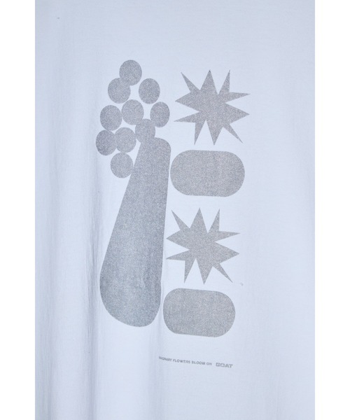 GOAT（ゴート）の「［GOAT］× [uesatsu]  REFLECT SHORT SLEEVE TEE（Tシャツ/カットソー・メンズ・ホワイト・S/M/L）」の5枚目の写真