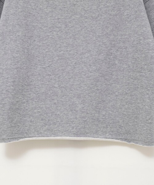 NOLLEY’S（ノーリーズ）の「【WEB限定】ウォッシャブルシャツスリーブスウェットプルオーバー（Tシャツ/カットソー・レディース・グレー/オフホワイト・FREE）」の10枚目の写真